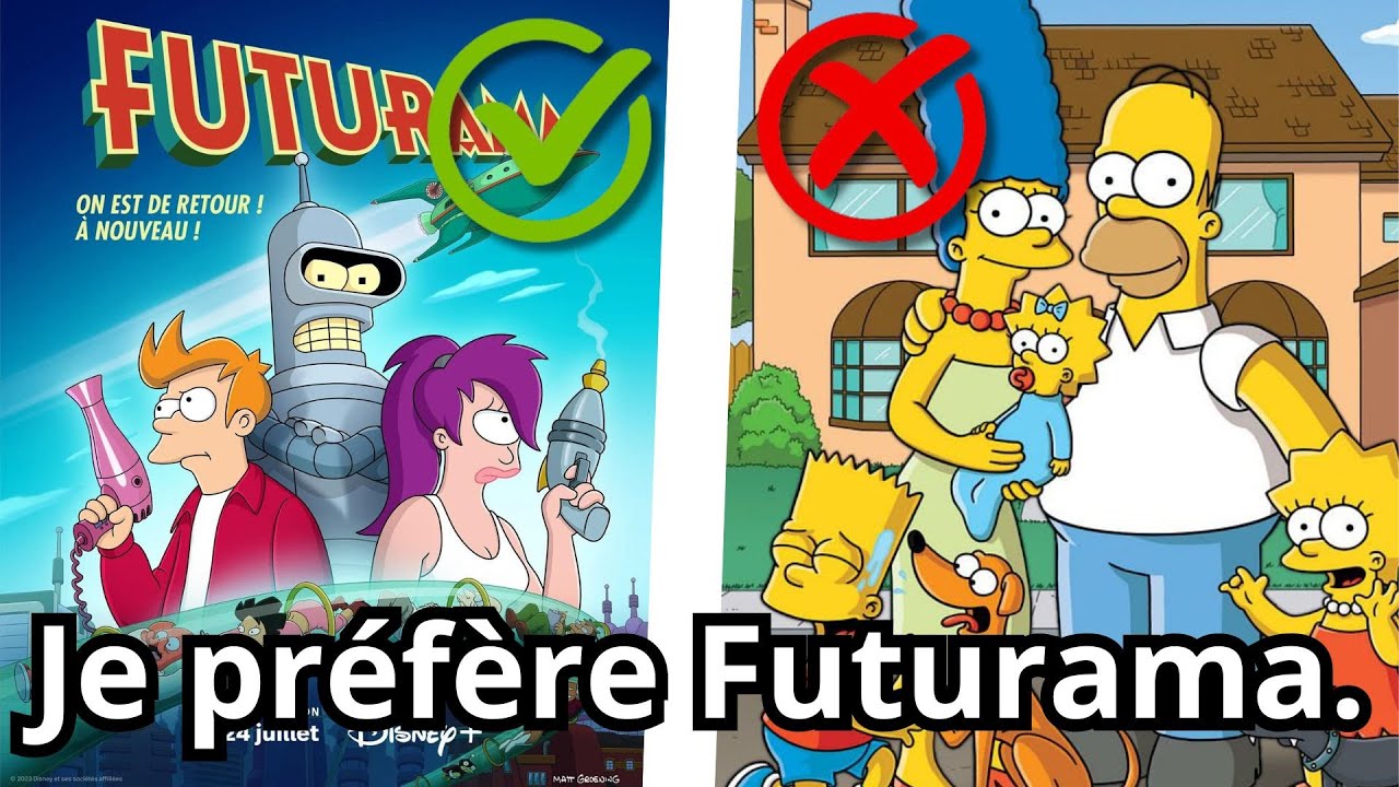 La série FUTURAMA est MEILLEURE que les SIMPSON ! (selon moi)