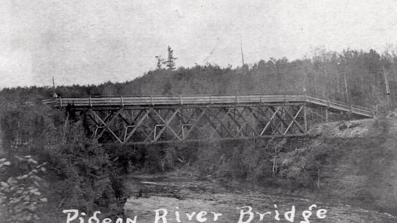 Rotary members from NWO & MN gathered to celebrate the creation of the Rotary Outlaw Bridge