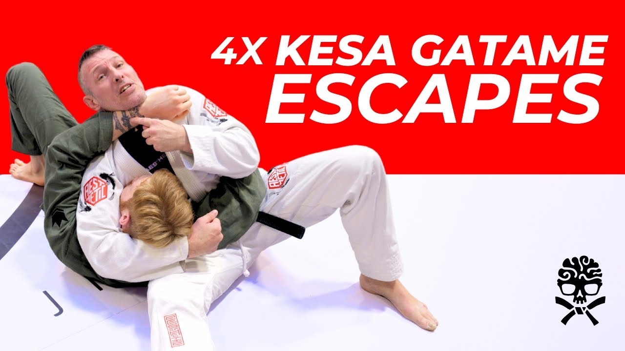 Kesa Gatame escapes - 4 DIFFERENT Kesa Gatame Escapes (Scarf hold escapes) - Bjj Techniques