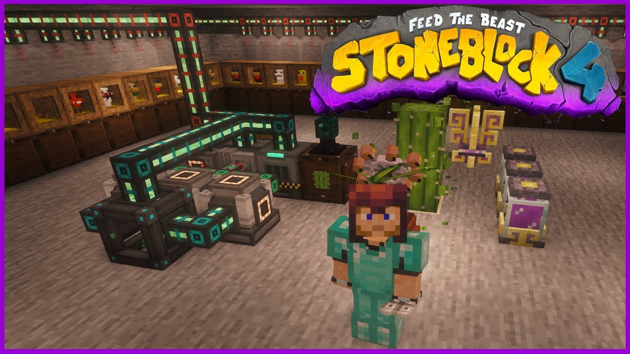 FTB Stoneblock 4 - Эпизод 08 - Отличная сила на ранней стадии игры!