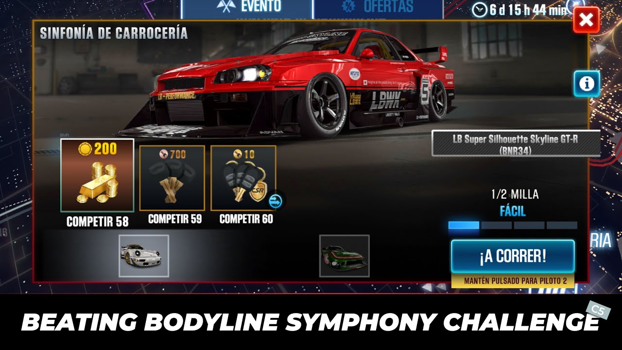 CSR2 | Bodyline Symphony - Nissan LB Super Silhouette Skyline GT-R BNR34 (Tier 5)