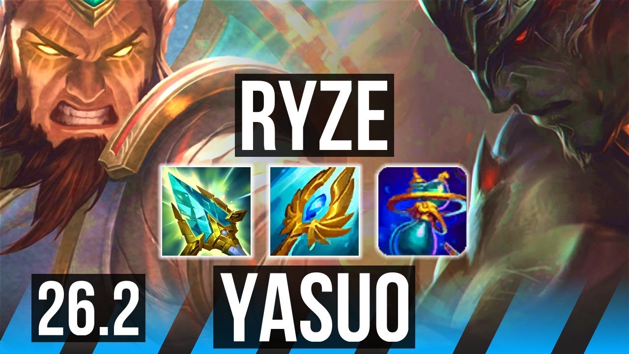 RYZE vs YASUO (MID) | 47K damage | EUW Challenger | 26.2