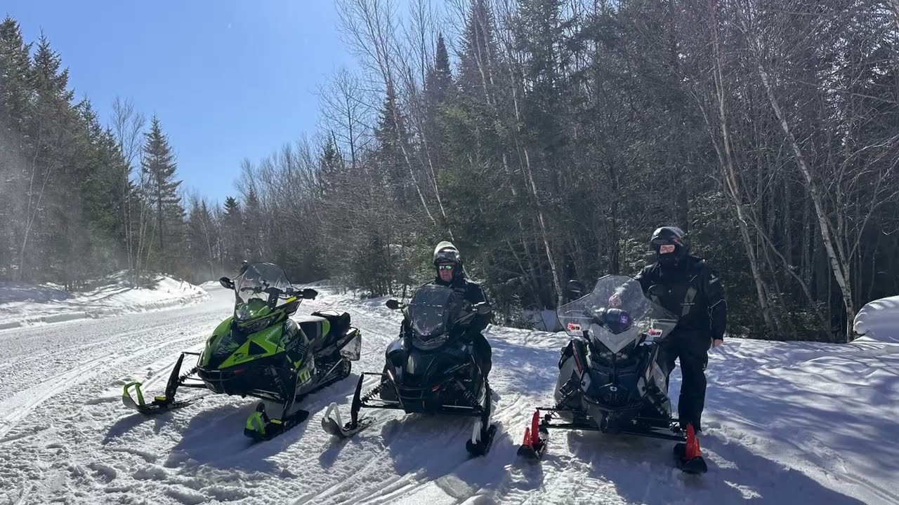 Epic Spring Snowmobile Rip to Juniper New Brunswick 