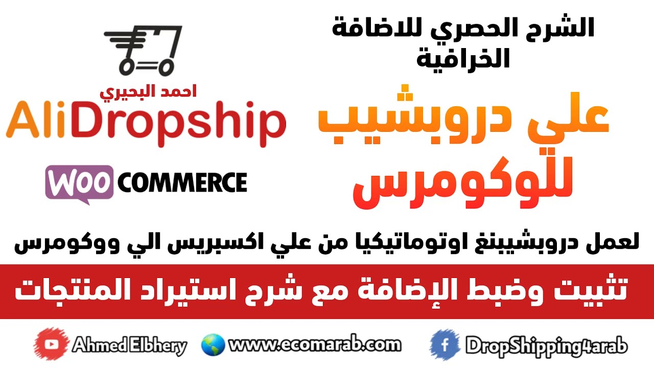 17- شرح اضافة علي دروبشيب للوكومرس وتثبيت وضبط اعداداتها وكيفية استيراد المنتجات  | Alidropship Woo