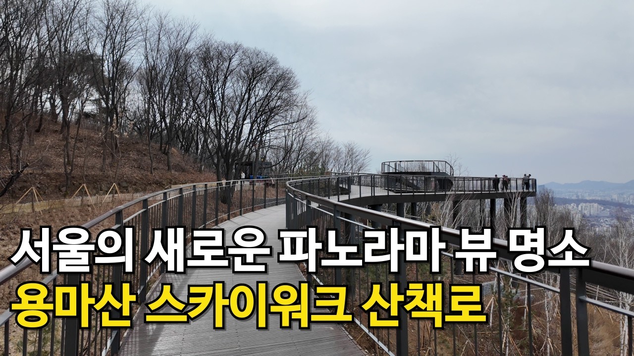 서울의 새로운 파노라마 뷰 명소 | 용마산 스카이워크 산책로