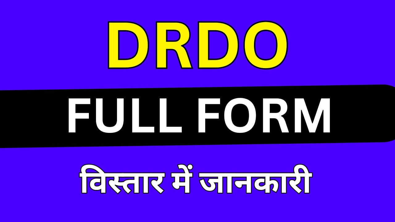 DRDO full form in Medical