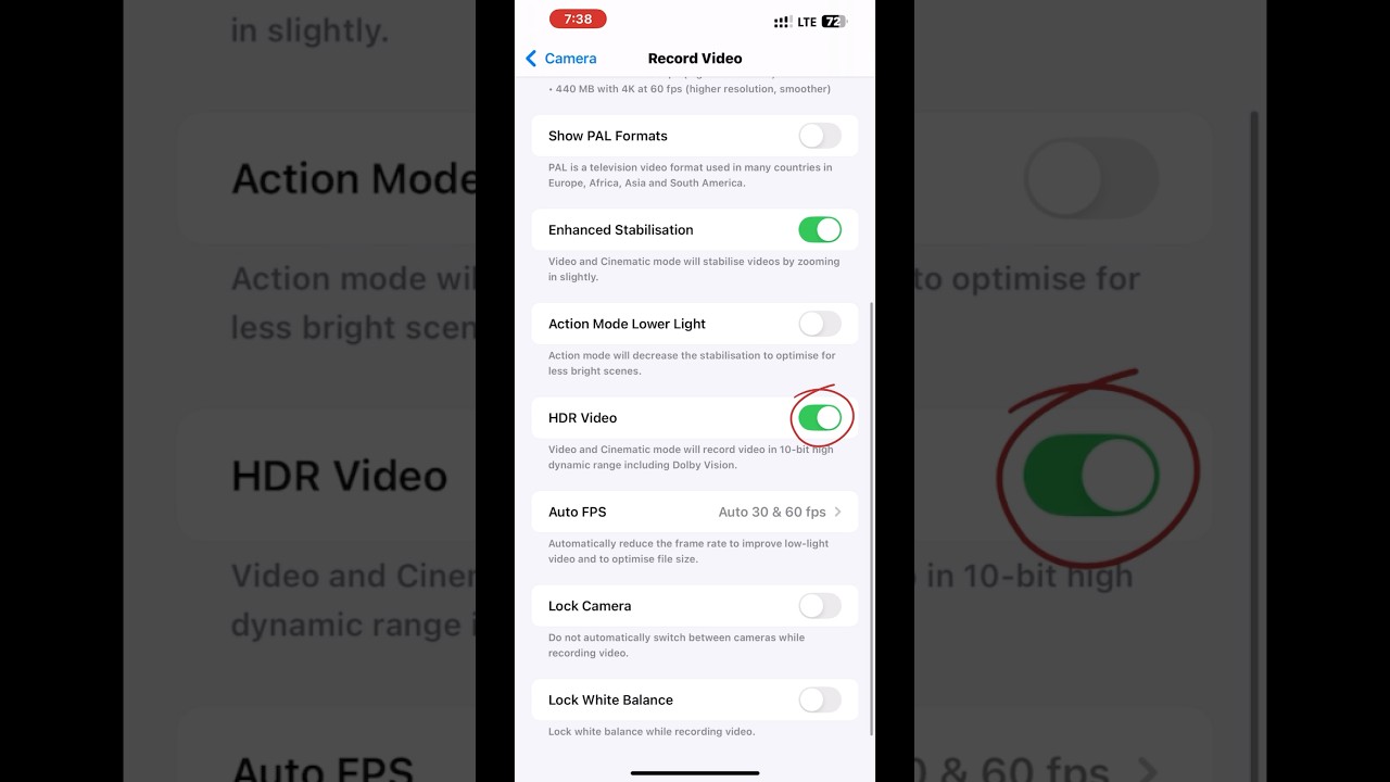 How to Turn Off HDR Video Mode on iPhone | iPhone Camera Settings Guide