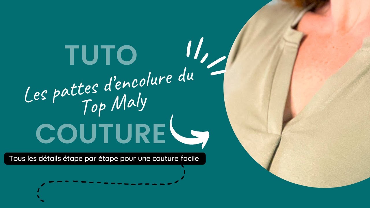 Tuto couture : Les pattes d’encolure du top Maly