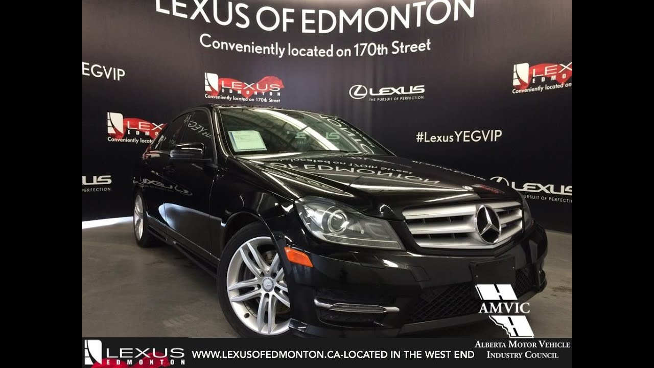 Used Black 2013 Mercedes-Benz C-Class C300 4MATIC In Depth Review Beaumont Alberta