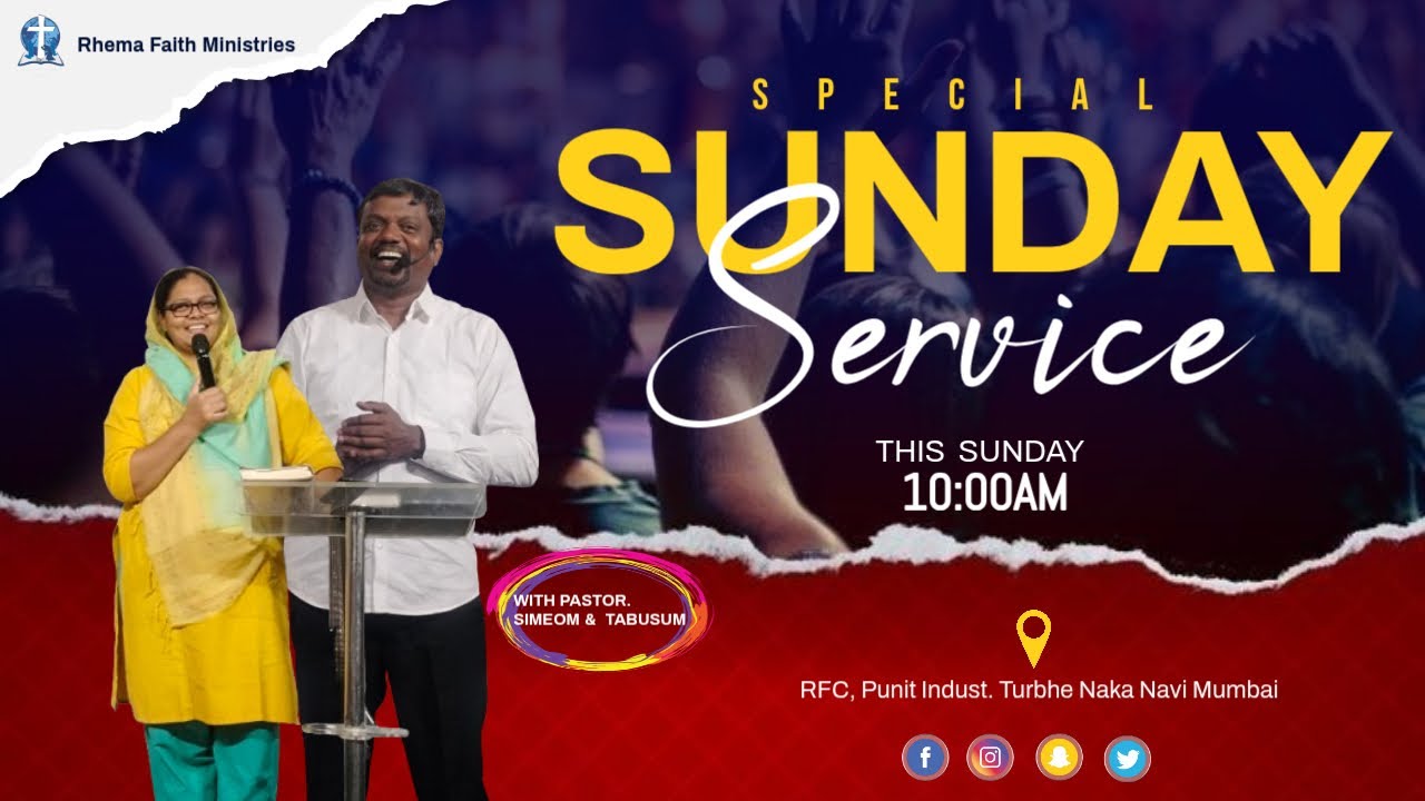 Rhema Faith Centre | Sunday Service | 18th Jan 2026 | Pastor Simeon | Sis.Tabusum