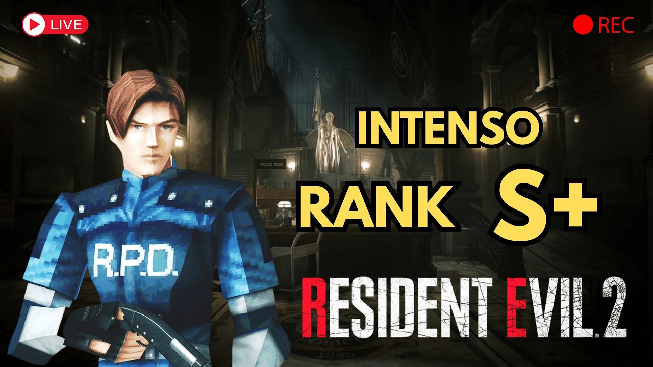 LIVE DE RESIDENT EVIL 2 REMAKE RANK S+ NO INTENSO - SHORTS