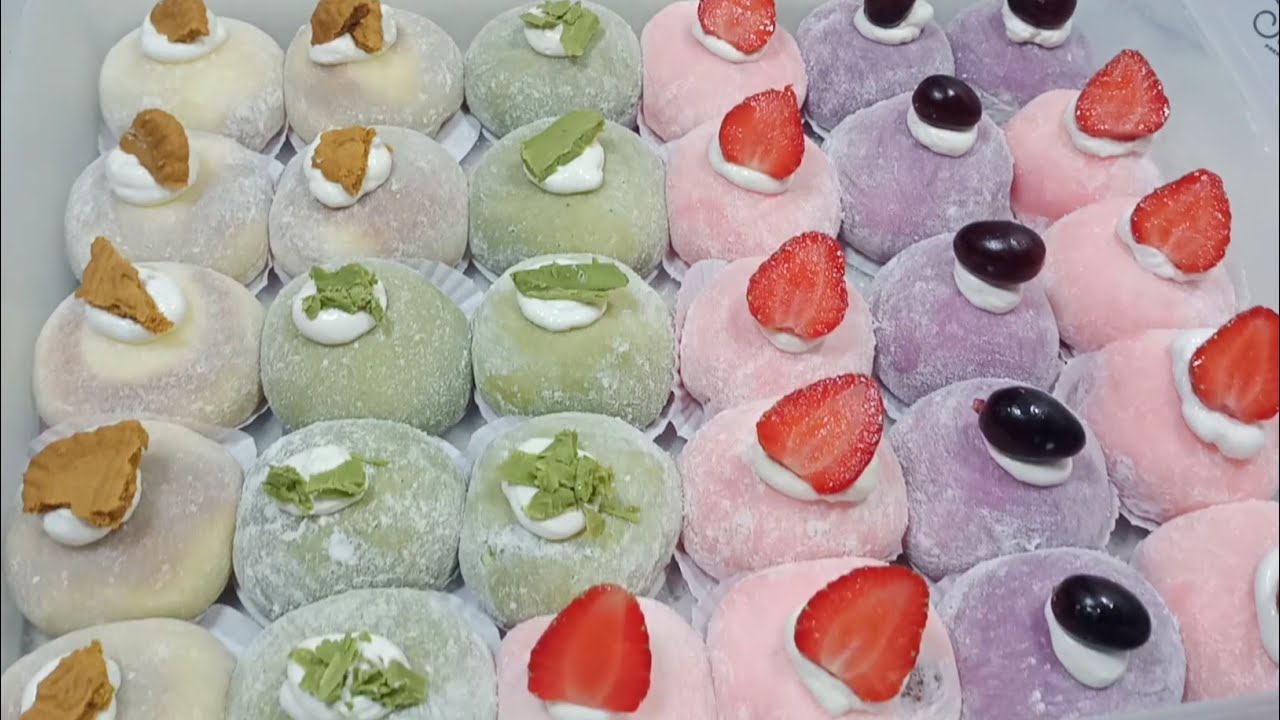 RESEP MOCHI BUAH, LEMBUT KENYAL!! COCOK JADI IDE JUALAN LANGSUNG LUDES, TAK BERSISA!!!