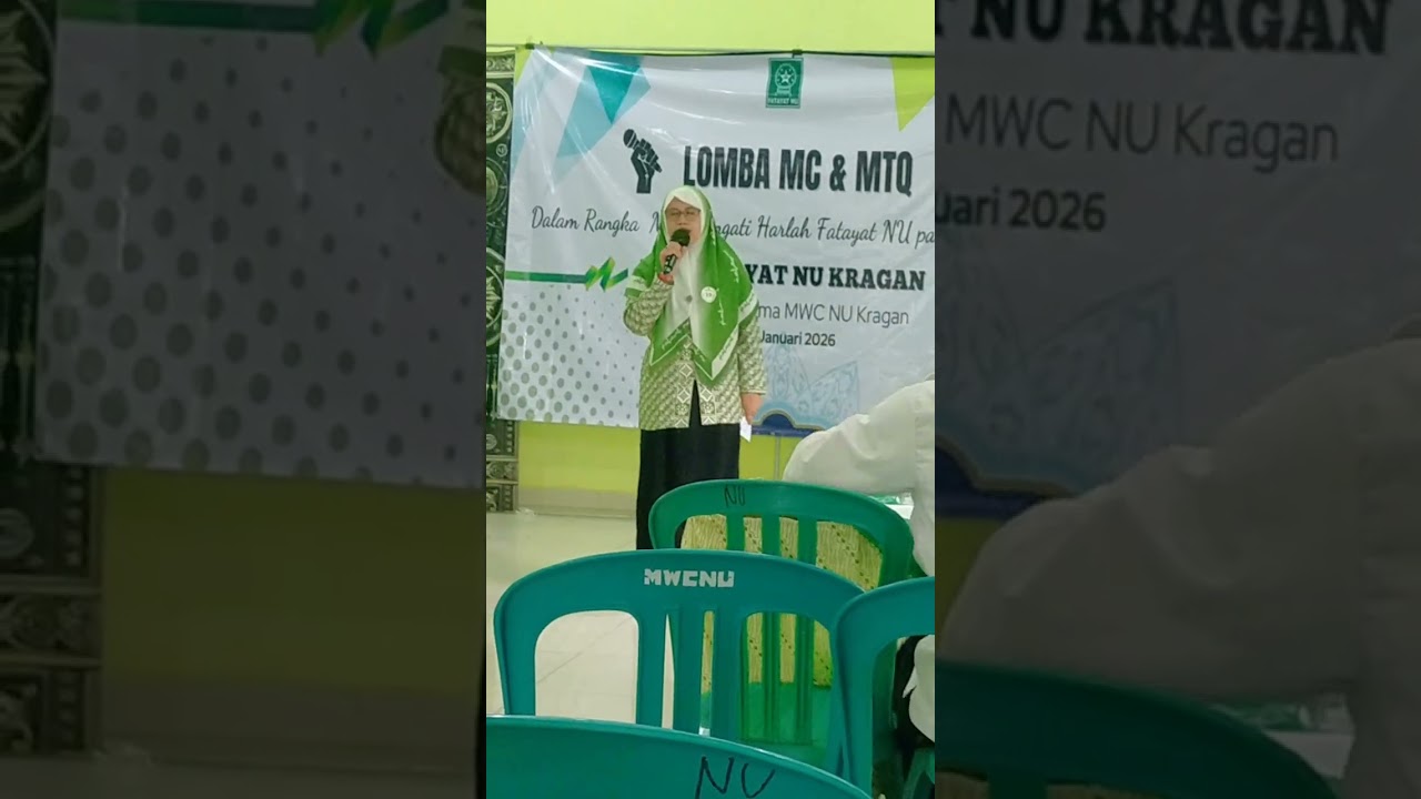 Juara 3 Lomba MC diadakan oleh fatayat NU
