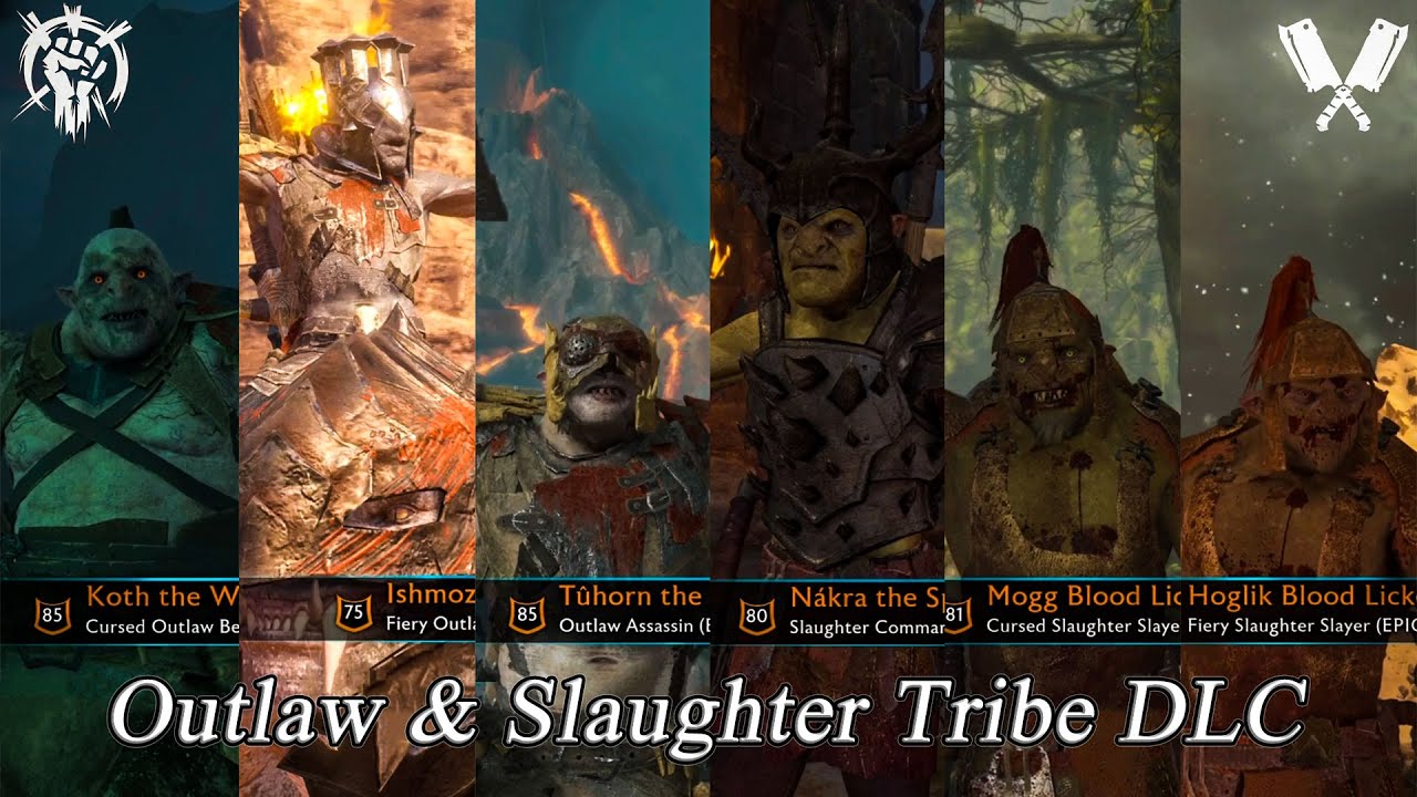 Middle earth™  Shadow of War™ Outlaw & Slaughter Tribe DLC Gameplay PS5 4K