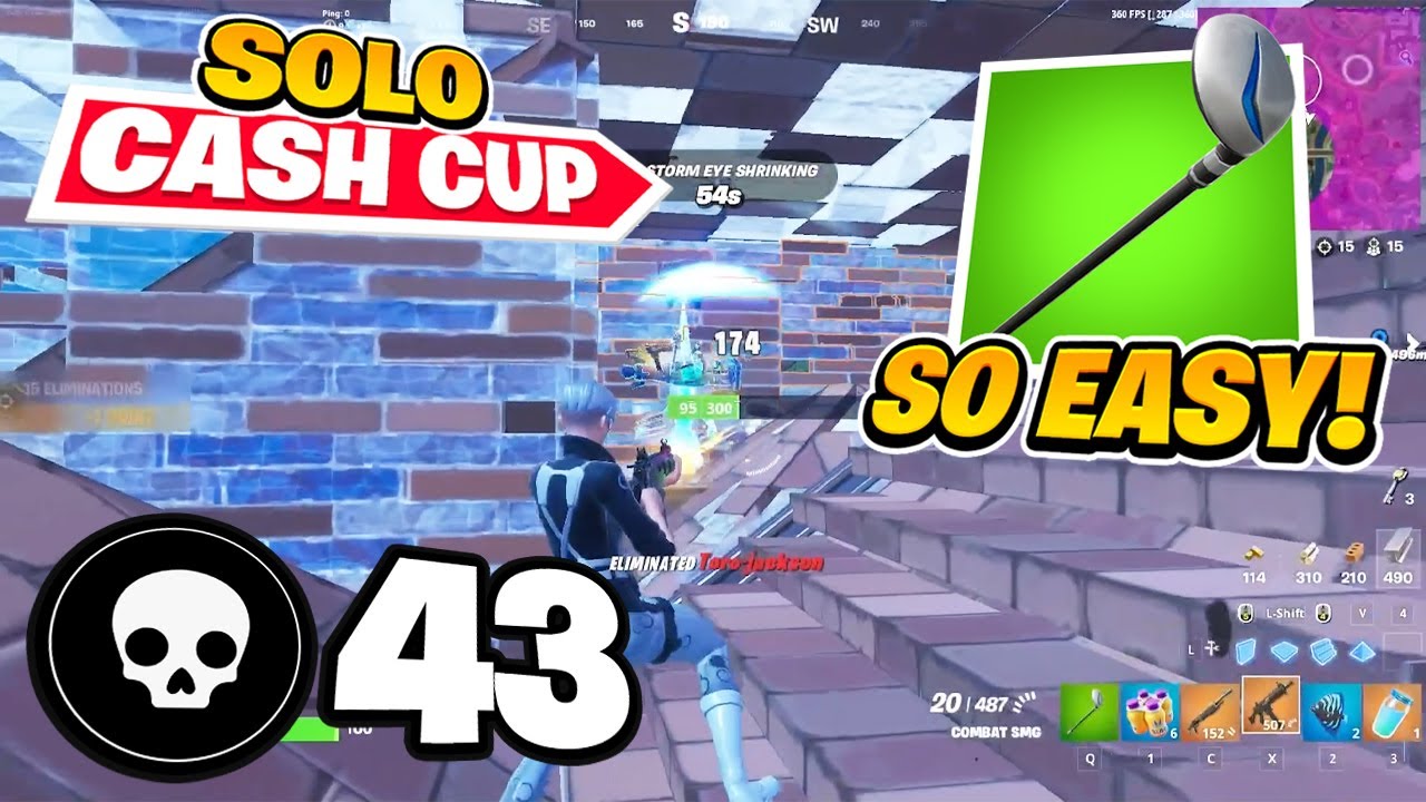 Pxlarized DESTROYING EVERYONE In Solo Victory Cup... (Full Cash Cup Gameplay)