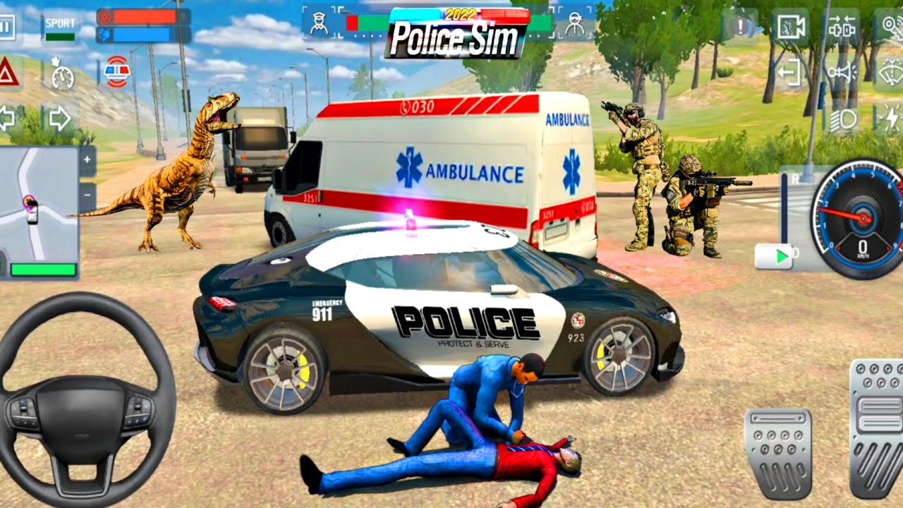 Police Car VS Ambulance 🚔🚑 Police Sim 2022 Gameplay
