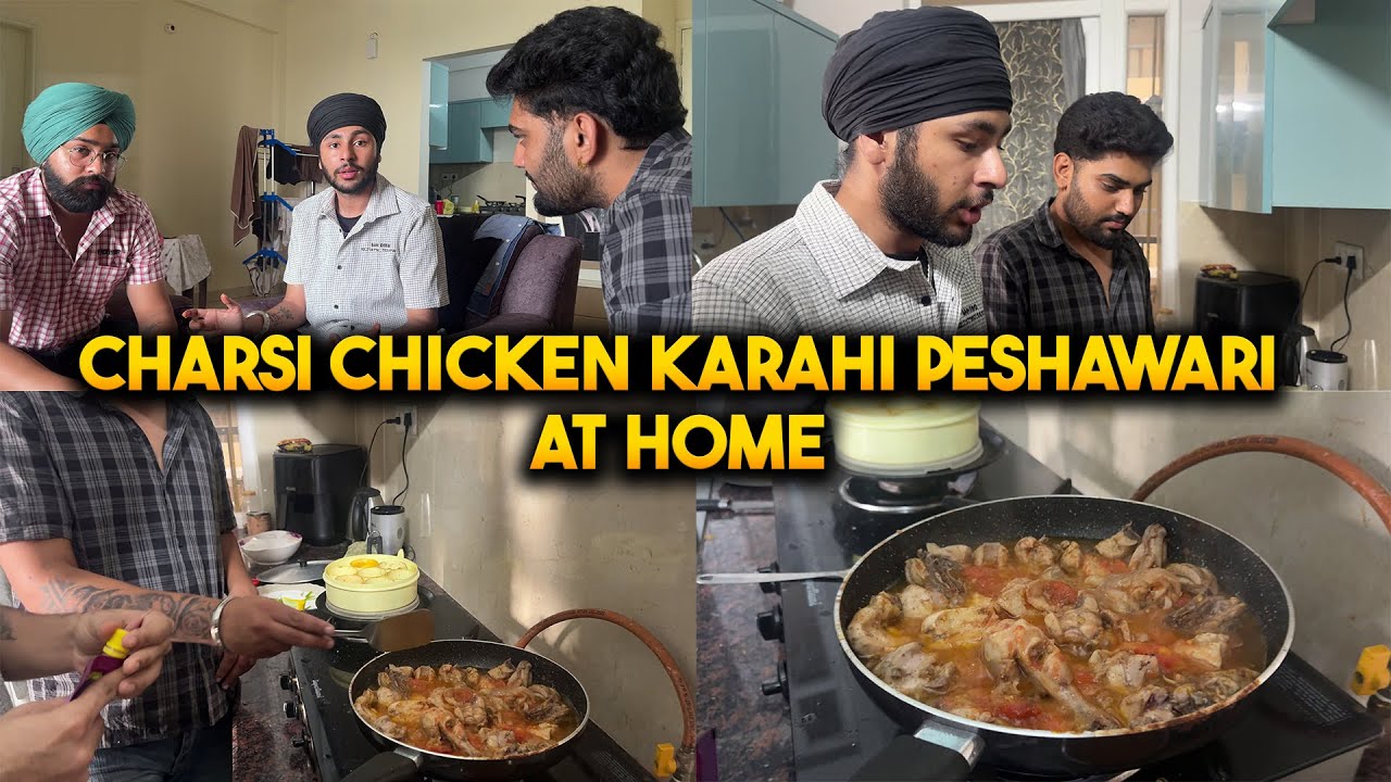 WE MADE BEST CHARSI CHICKEN KARAHI PESHAWARI CHICKEN RECIPE😍 FOOD COOKING CHALLENGE🔥 