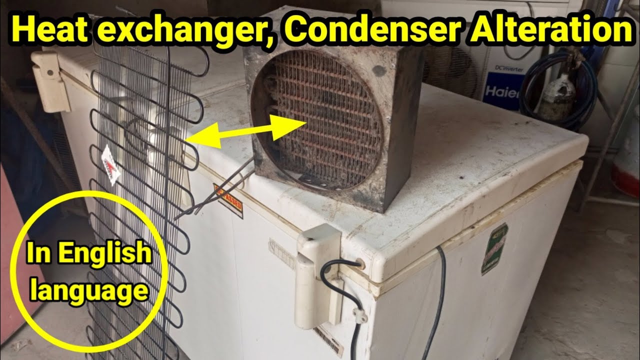 deep freezer condenser alterations|how to install Deep freezer condenser/heat exchanger
