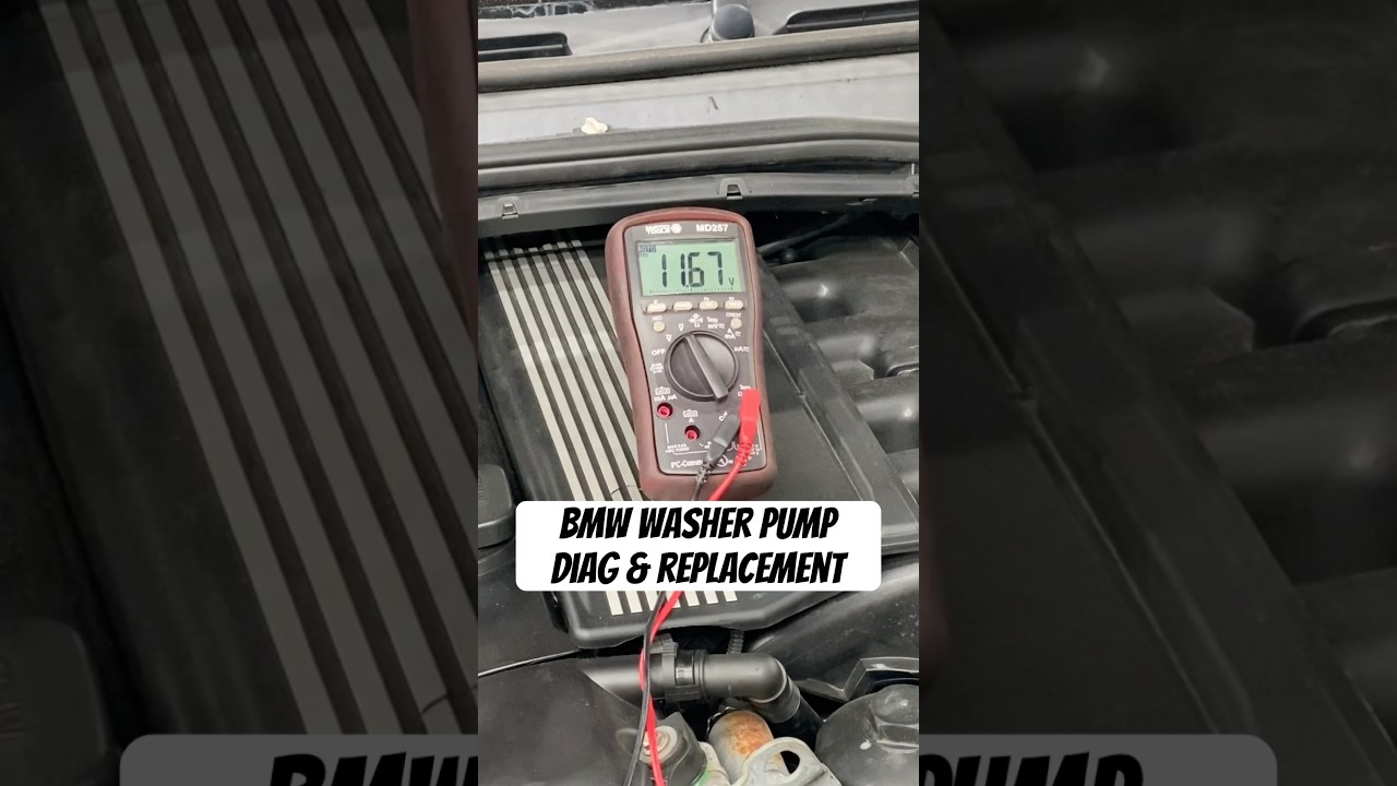 #BMW washer pump diagnosis and replacement