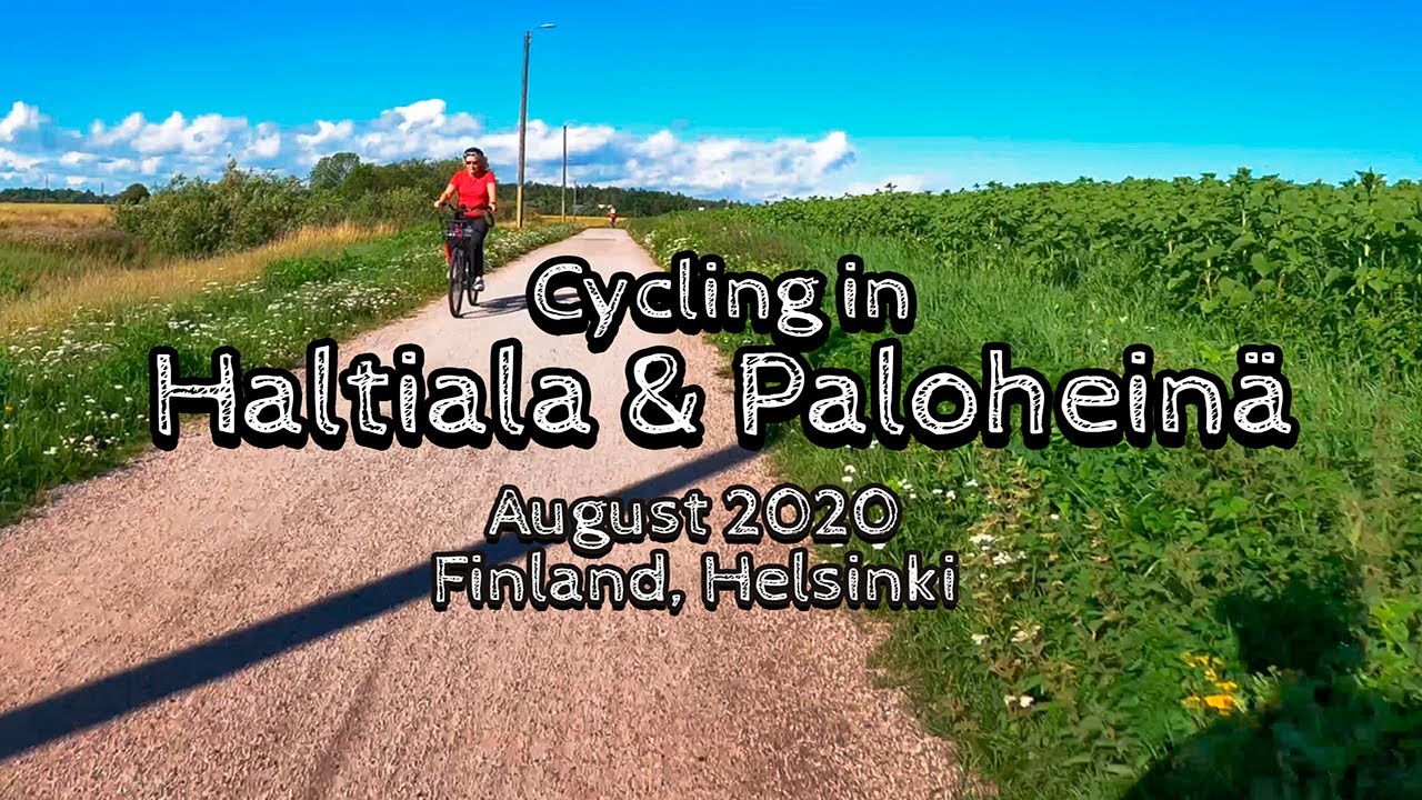 Cycling in Haltiala & Paloheinä, August 2020, Finland, Helsinki [4K]