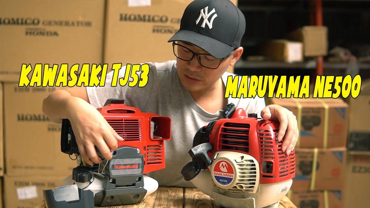 Lựa Chọn Giữa Máy Cắt cỏ Kawasaki TJ53 Và Maruyama NE500 Đâu Tối Ưu hơn ?