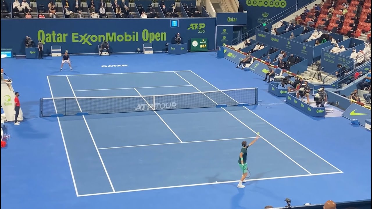 Roger Federer Qatar Open Highlights | Best Court Level and Fan Recorded Shots & Rallies | Doha 2021