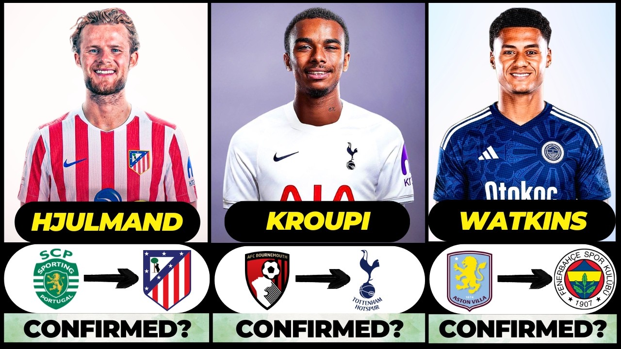 🚨 NEW CONFIRMED TRANSFERS & RUMOURS! 🚨🔥 ft. Kroupi, Hjulmand, Watkins... etc