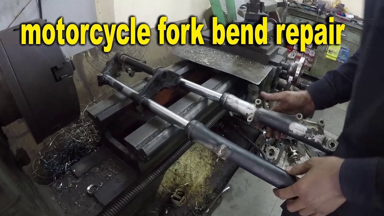 motorcycle fork bend repair | pulsar 180 old | bullet singh boisar