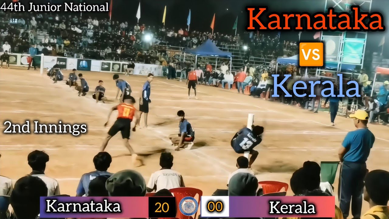Kerala Vs Karnataka Kho Kho Match || 2nd Innings || 44th Junior National Kho Kho Match 