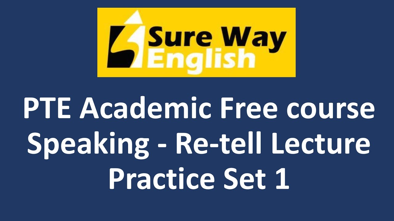 PTE Retell Lecture Practice Questions with Answers | High Score PTE Practice | PTE Success