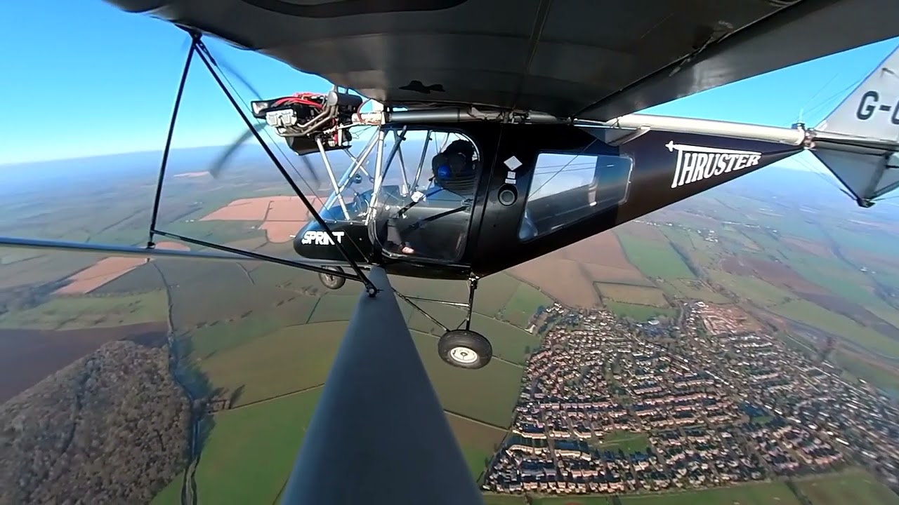 Microlight lesson in a Thruster Sprint