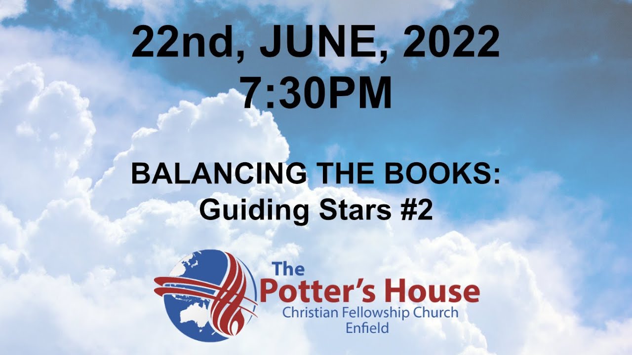 BALANCING THE BOOKS: Guiding Stars #2, Wednesday, 22nd JUNE 2022, 7:30pm