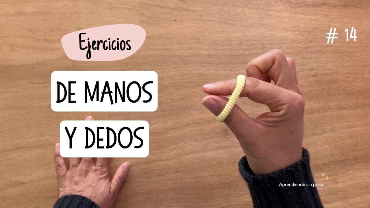 Ejercicios de manos y dedos para niños #14. Ejercicios con ligas de cabello.