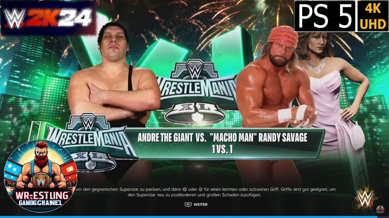WWE 2K24 - Andre the Giant vs Macho Man Randy Savage