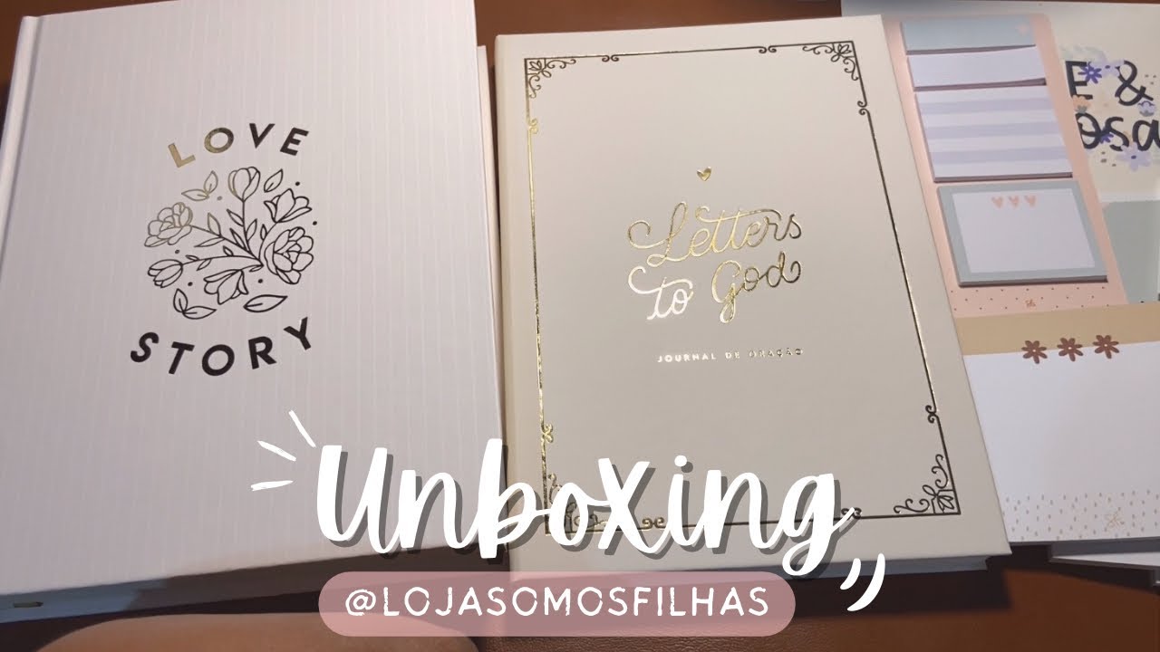 Unboxing Somos Filhas Bible journaling e Cartas pra Deus DEVOCIONAL Menina Cristã Loja Feminina 💖