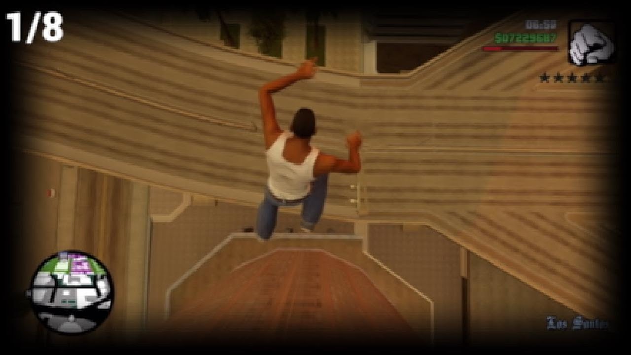 CJ falling at different speeds.