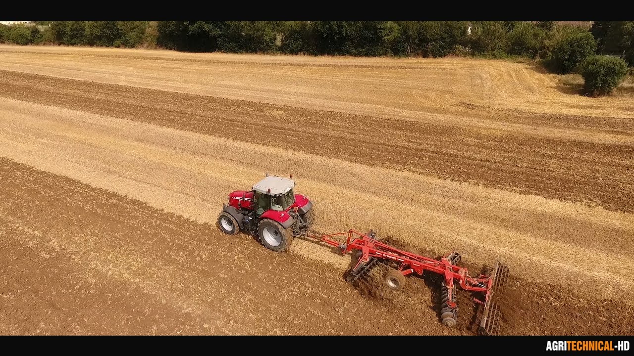 DECHAUMAGE 2017 AVEC UN MASSEY-FERGUSON 7618 | COVER CROP RAZOL