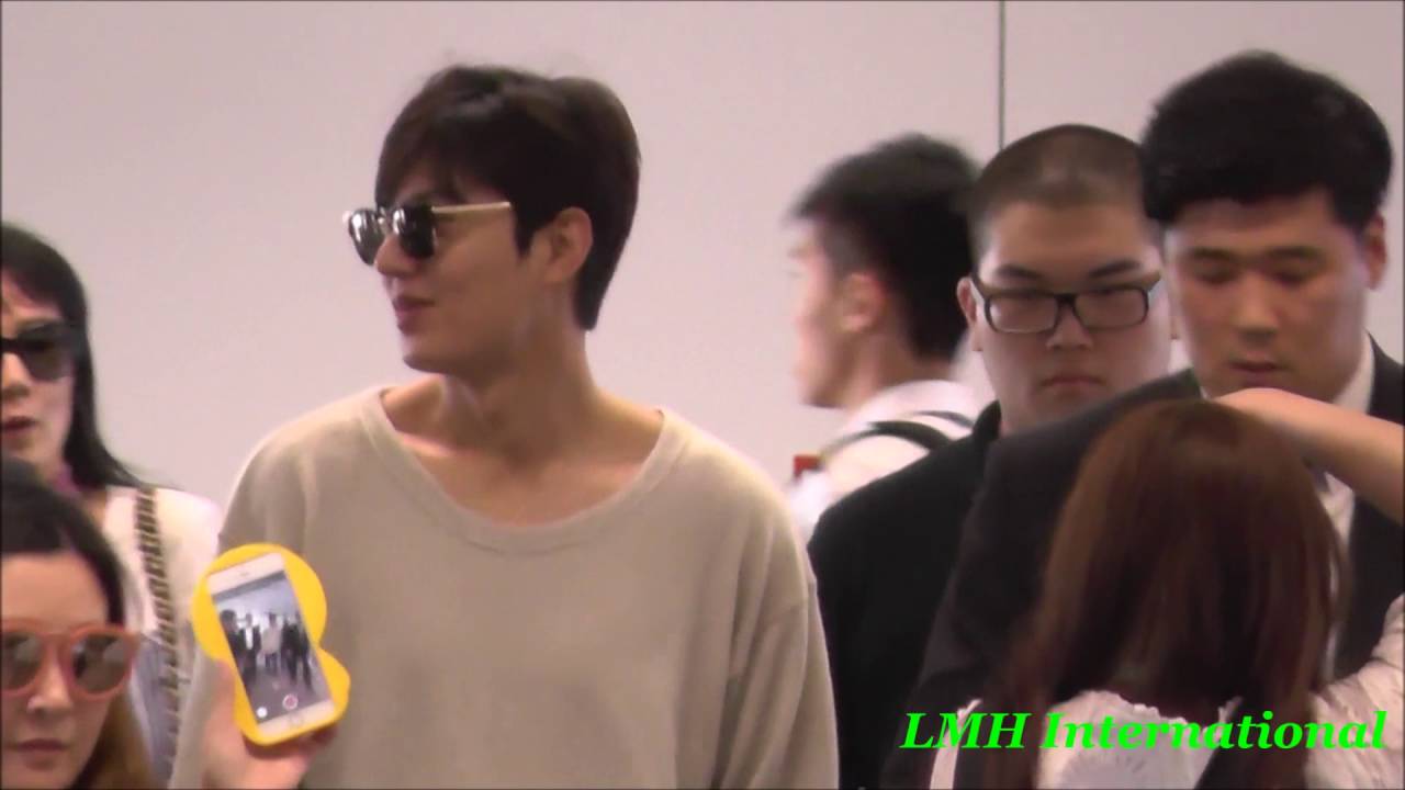Lee Min Ho in Hong Kong Airport 20160722 and 23