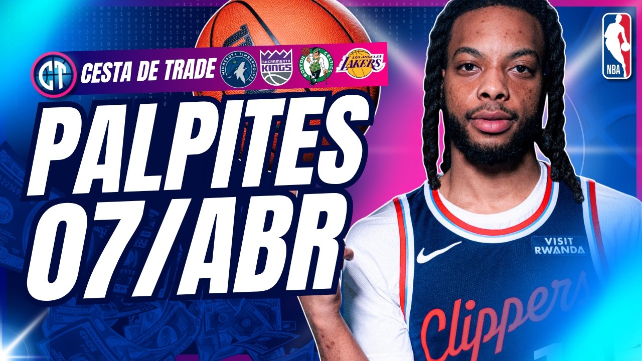 💸💸💸 MELHORES PALPITES da rodada NBA - LUCRE COM JOGOS DE HOJE | PALPITES DE BASQUETE DO DIA 7/ABR
