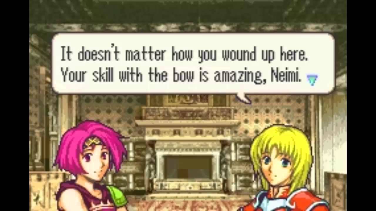 Fire Emblem: The Sacred Stones - Neimi & Amelia Support