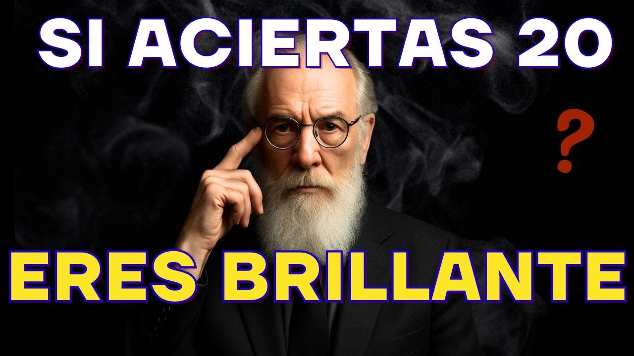 &iquest;Cu&aacute;nto SABES? 🧠 30 preguntas DIFICILES De Cultura GENERAL