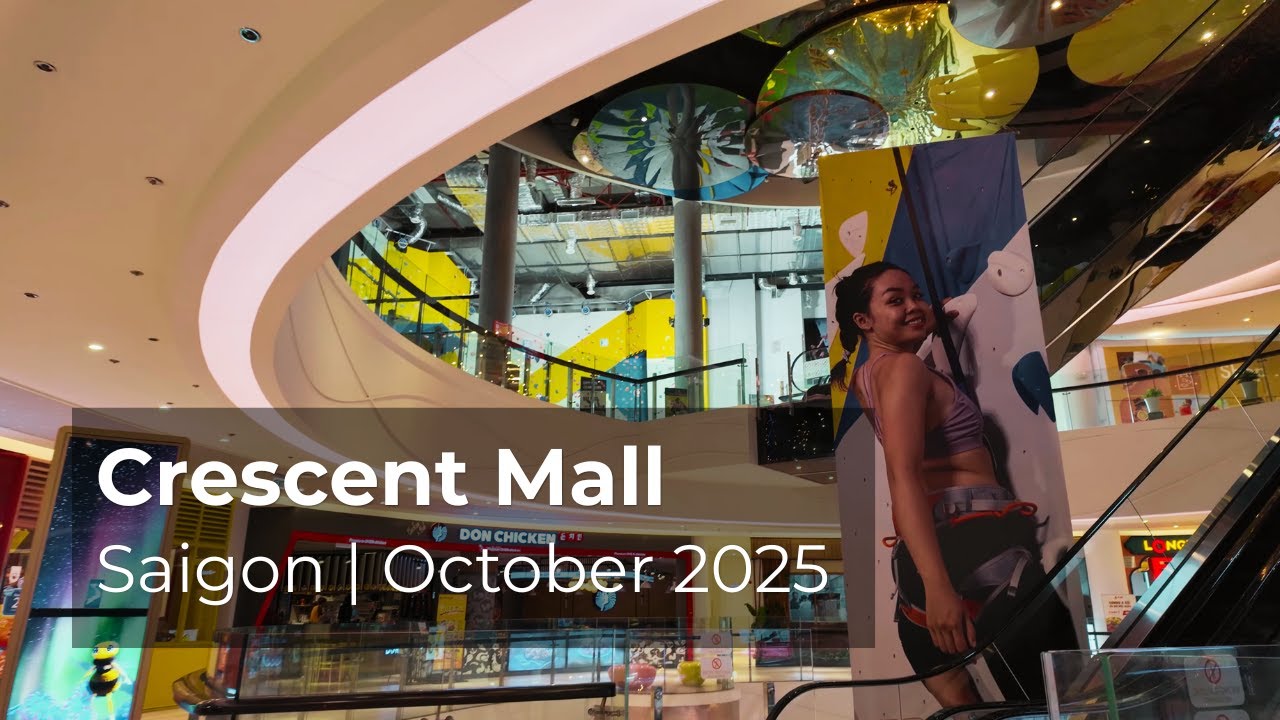 🇻🇳 [4K] Crescent Mall Morning Walk | District 7 Saigon Vietnam | Peaceful 4K Ambience 2025