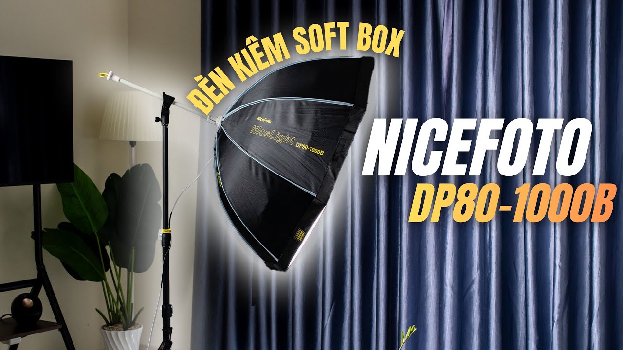 Nicefoto DP80-1000B: Đèn kiêm softbox! Setup cực nhanh gọn chỉ 1s