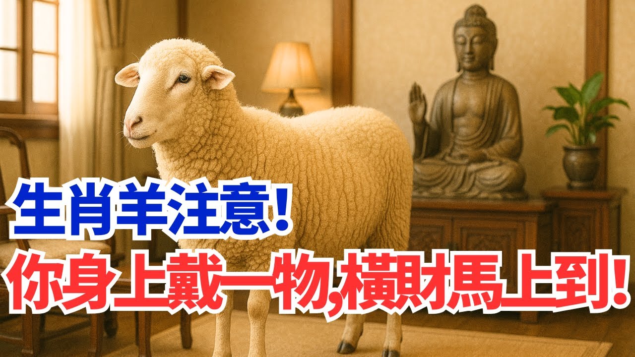 生肖羊一生吉祥物！屬羊人身上戴一物，橫財馬上到！正財順、偏財旺！你知道嗎？ #2025年生肖羊運勢 #2025年生肖羊運程 #2025年屬羊運勢 #2025年屬羊運程