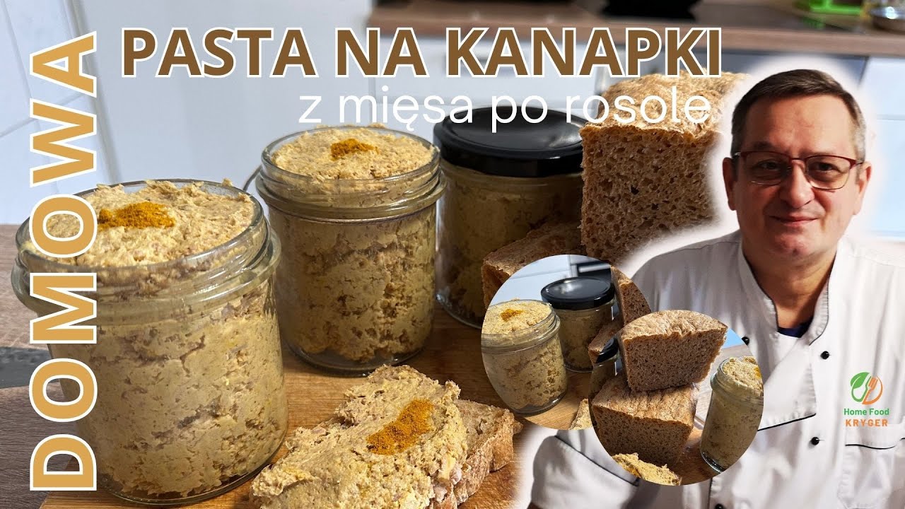 pasta na kanapki z mięsa po rosole