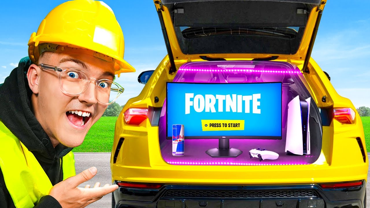 J'ai CONSTRUIT un SETUP GAMING SECRET dans ma VOITURE