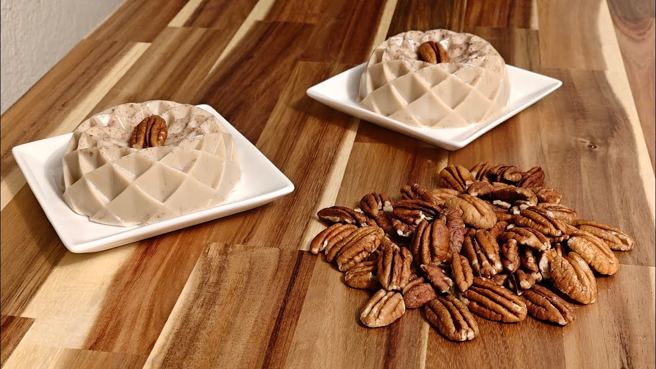 Cremosa Gelatina de 3 Leches y Nuez