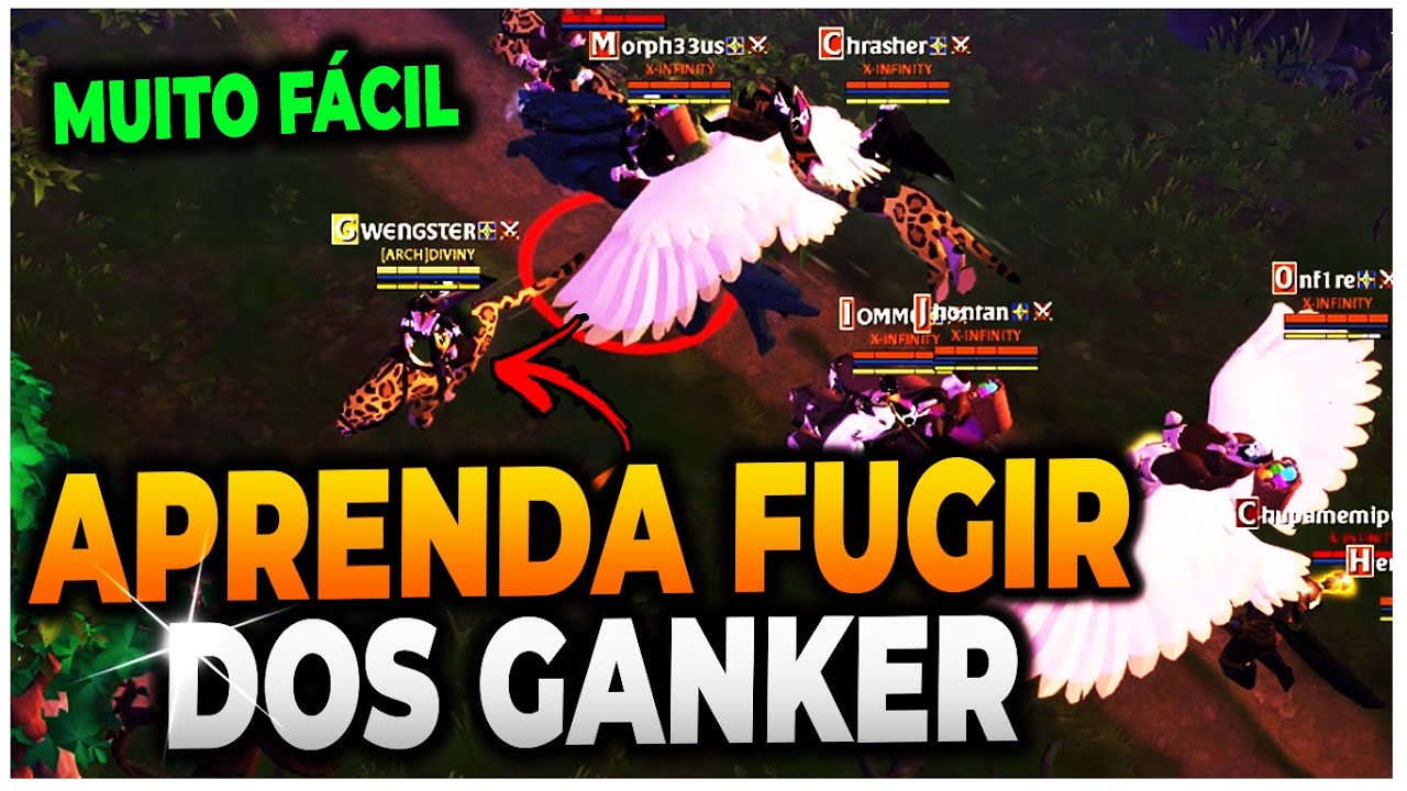Albion Online - COMO FUGIR DE GANK NA PRÁTICA!!! (ESCAPE GANK)