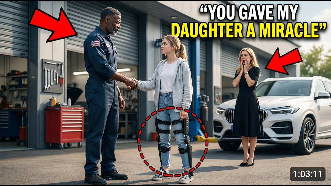 Mechanic Gives Billionaire’s Disabled Daughter a Miracle — Mom Can’t Stop Crying” ✅