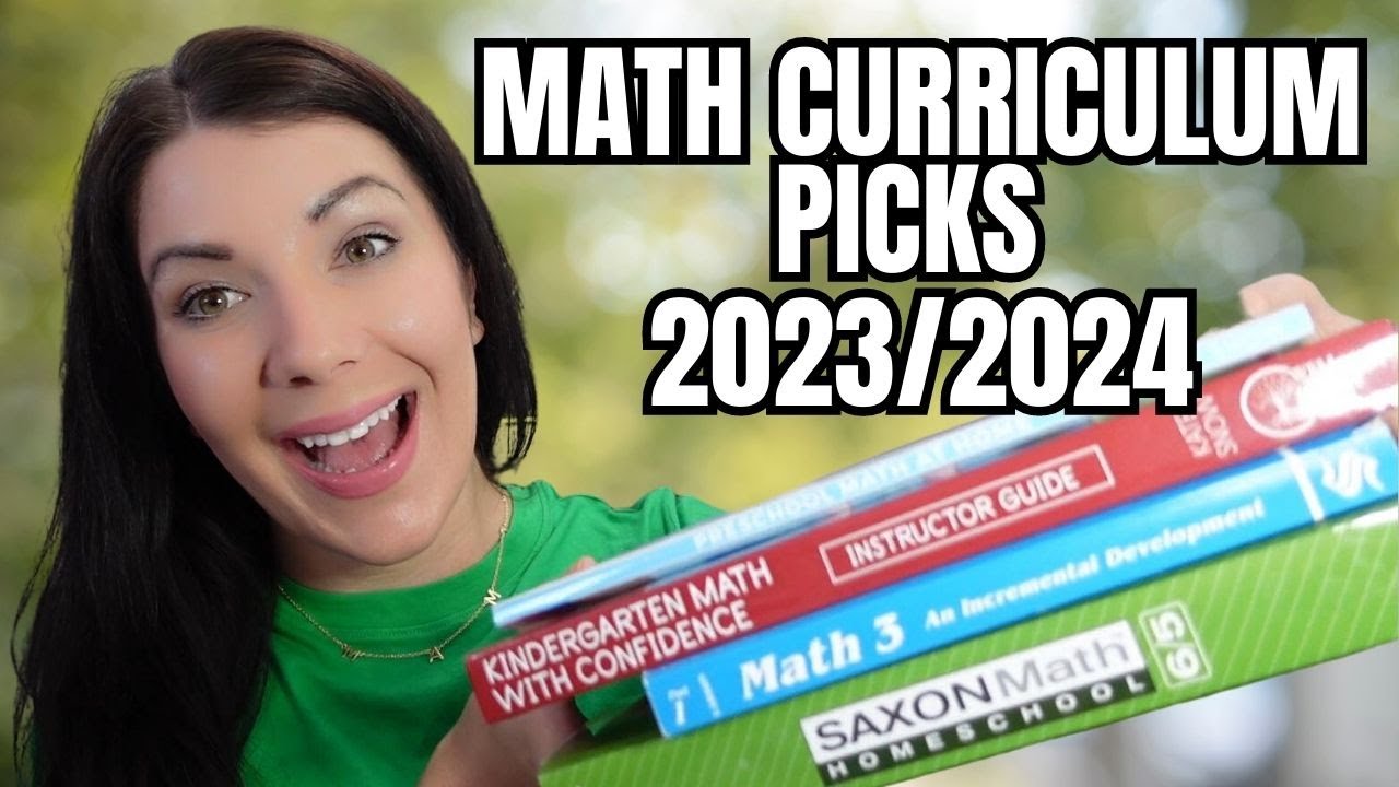 HOMESCHOOL MATH CURRICULUM PICKS 2023/2024 - PreK, 3rd, & 5th Grade Math Choices